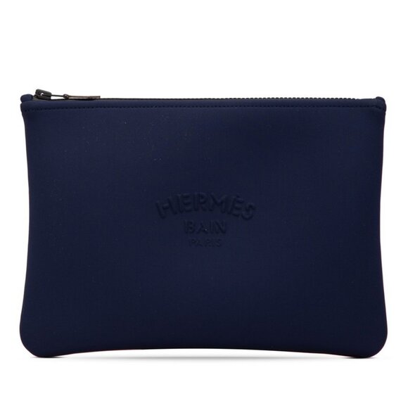 HERMES Navy Pouch - Picture 1 of 6
